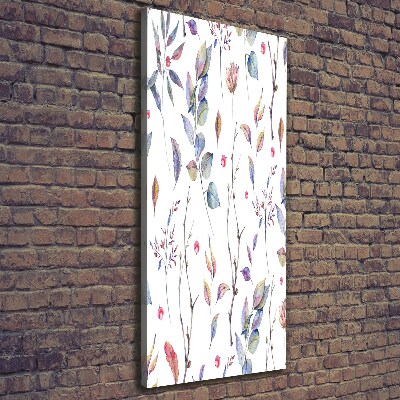 Quadro foto su tela verticale Foglie di eucalipto