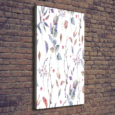 Quadro foto su tela verticale Foglie di eucalipto