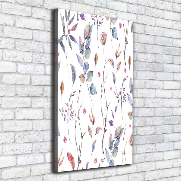 Quadro foto su tela verticale Foglie di eucalipto