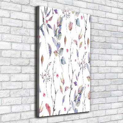 Quadro foto su tela verticale Foglie di eucalipto