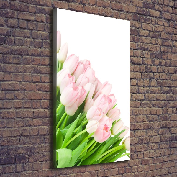 Quadro foto su tela verticale Giardino rosa