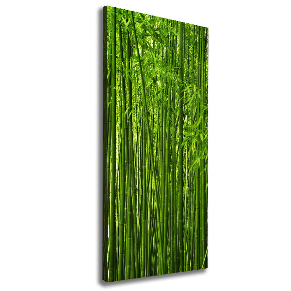 Quadro su tela canvas verticale Foresta di bambù