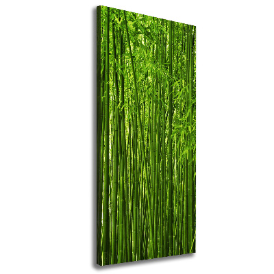 Quadro su tela canvas verticale Foresta di bambù