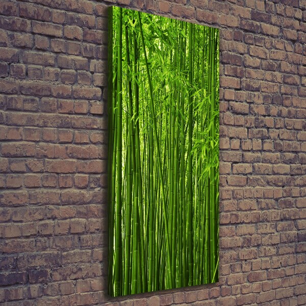 Quadro su tela canvas verticale Foresta di bambù
