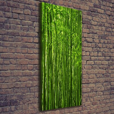 Quadro su tela canvas verticale Foresta di bambù