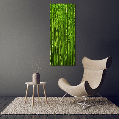 Quadro su tela canvas verticale Foresta di bambù