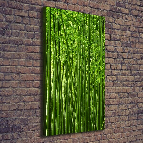 Quadro su tela canvas verticale Foresta di bambù