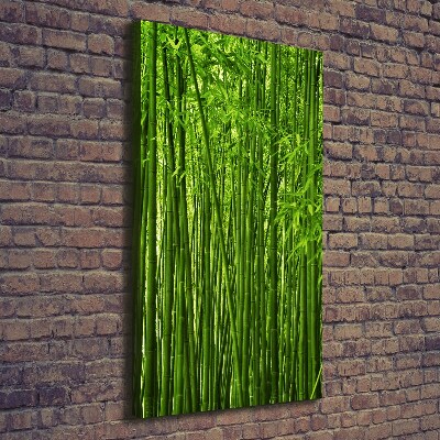 Quadro su tela canvas verticale Foresta di bambù