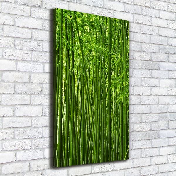 Quadro su tela canvas verticale Foresta di bambù
