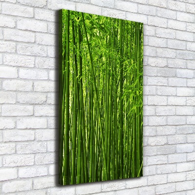 Quadro su tela canvas verticale Foresta di bambù