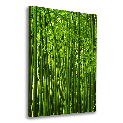 Quadro su tela canvas verticale Foresta di bambù