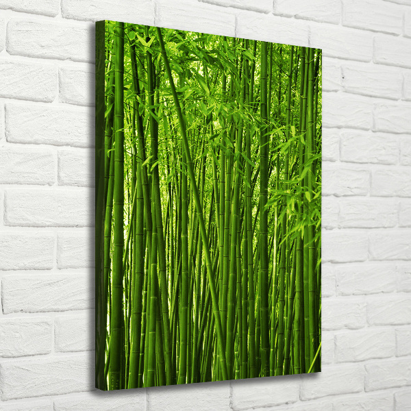 Quadro su tela canvas verticale Foresta di bambù
