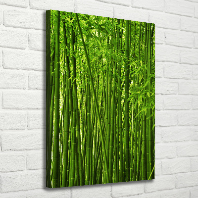 Quadro su tela canvas verticale Foresta di bambù