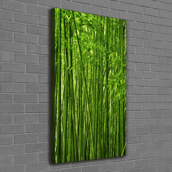 Quadro su tela canvas verticale Foresta di bambù