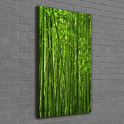 Quadro su tela canvas verticale Foresta di bambù