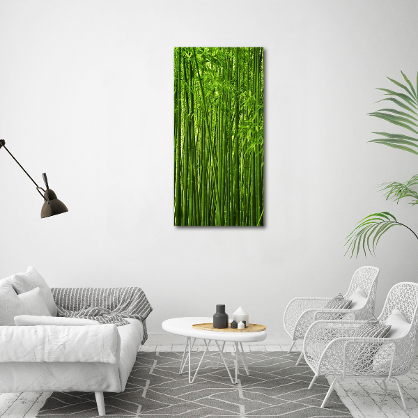 Quadro su tela canvas verticale Foresta di bambù