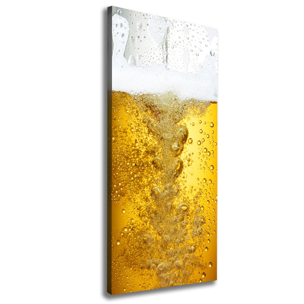 Quadro su tela canvas verticale Birra