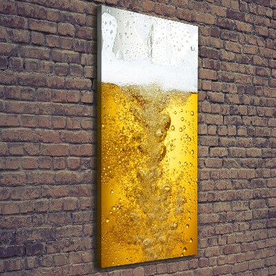 Quadro su tela canvas verticale Birra