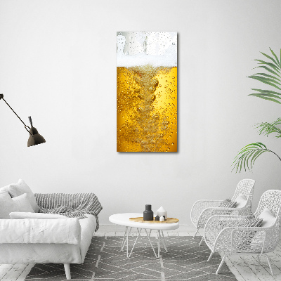 Quadro su tela canvas verticale Birra