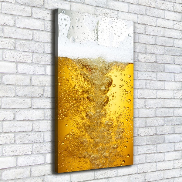 Quadro su tela canvas verticale Birra