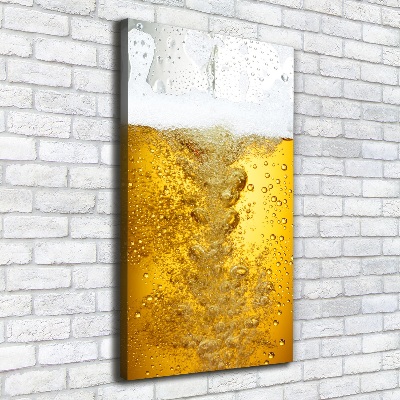 Quadro su tela canvas verticale Birra