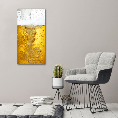 Quadro su tela canvas verticale Birra