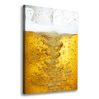 Quadro su tela canvas verticale Birra