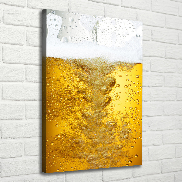 Quadro su tela canvas verticale Birra