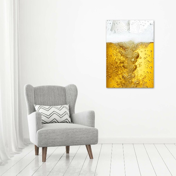 Quadro su tela canvas verticale Birra