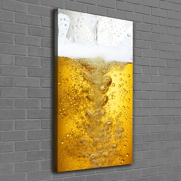 Quadro su tela canvas verticale Birra