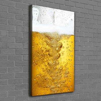Quadro su tela canvas verticale Birra