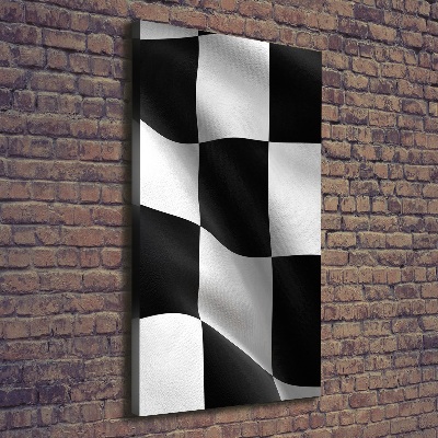 Quadro su tela canvas verticale Bandiera del traguardo