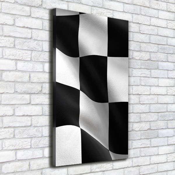 Quadro su tela canvas verticale Bandiera del traguardo