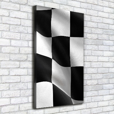 Quadro su tela canvas verticale Bandiera del traguardo