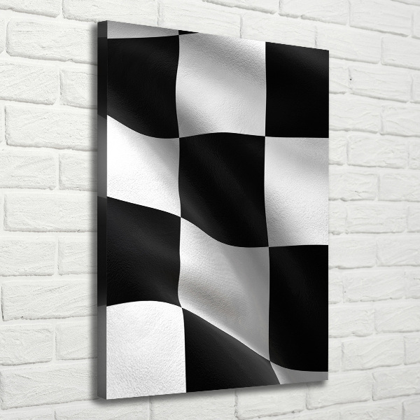 Quadro su tela canvas verticale Bandiera del traguardo