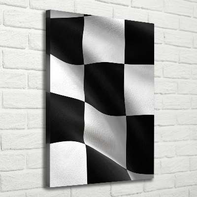 Quadro su tela canvas verticale Bandiera del traguardo