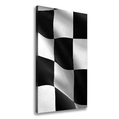 Quadro su tela canvas verticale Bandiera del traguardo