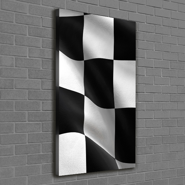 Quadro su tela canvas verticale Bandiera del traguardo