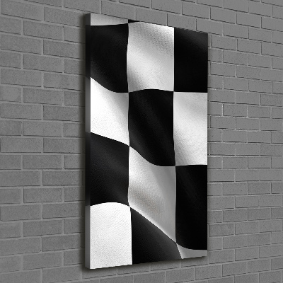 Quadro su tela canvas verticale Bandiera del traguardo