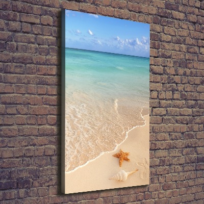 Quadro foto su tela verticale Stelle marine sulla spiaggia