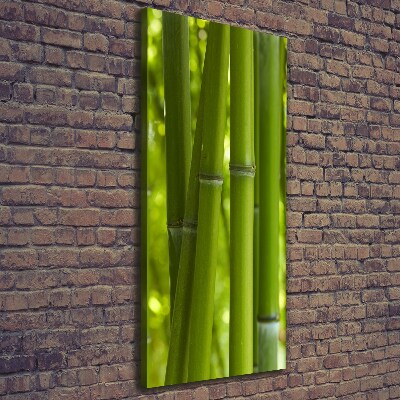 Stampa quadro su tela verticale Foresta di bambù