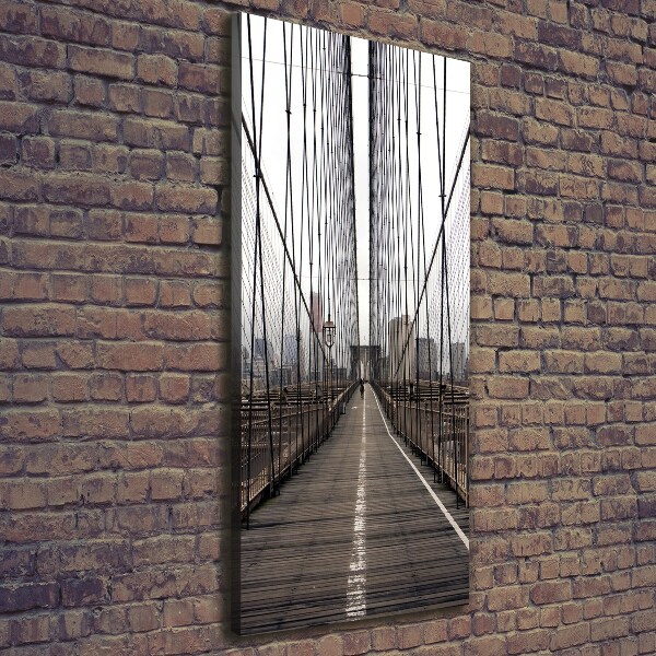Stampa quadro su tela verticale Ponte di Brooklyn