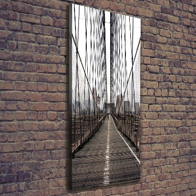 Stampa quadro su tela verticale Ponte di Brooklyn