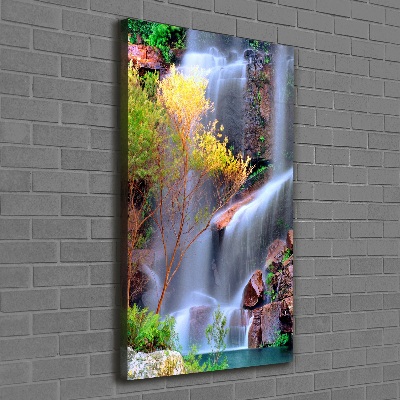 Quadro su tela canvas verticale Cascata