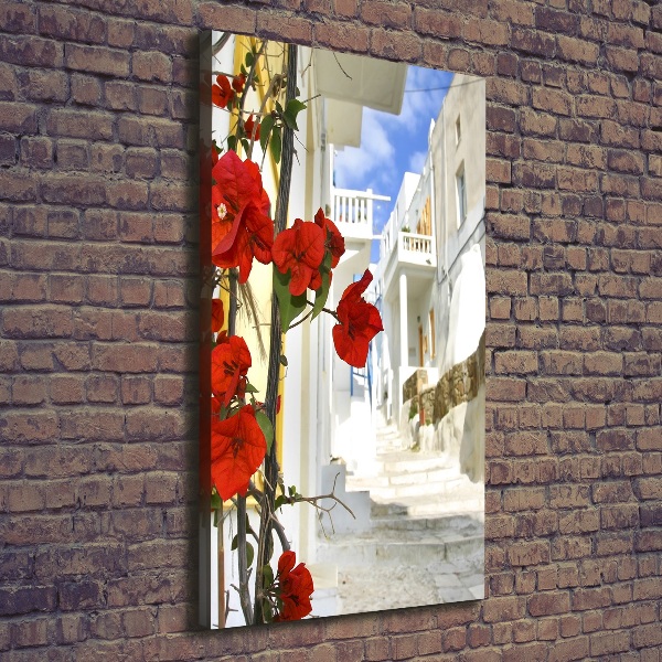 Quadro foto su tela verticale Mykonos, Grecia