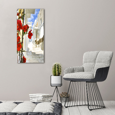 Quadro foto su tela verticale Mykonos, Grecia