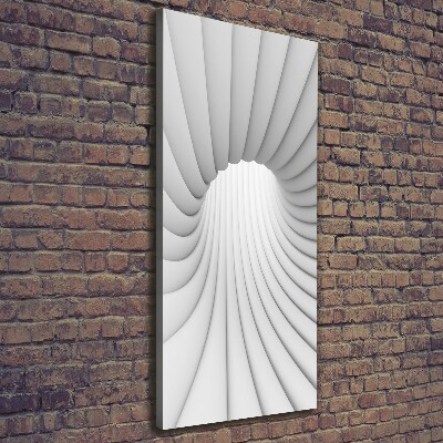 Quadro su tela canvas verticale Tunnel astratto