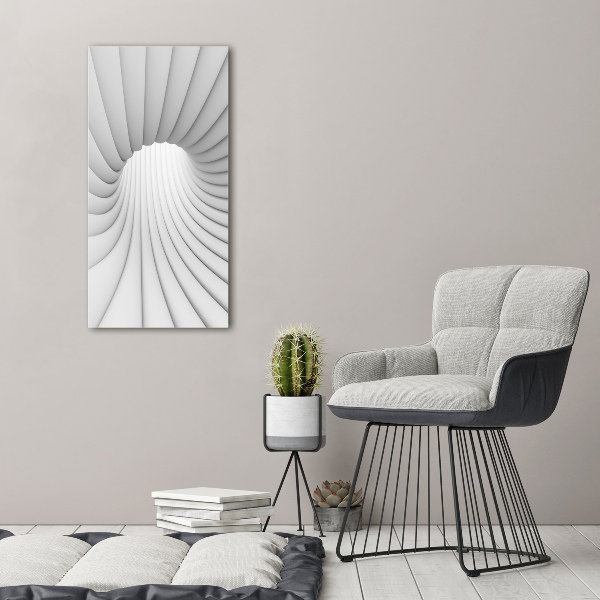 Quadro su tela canvas verticale Tunnel astratto
