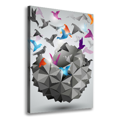 Stampa quadro su tela verticale Libertà di carta