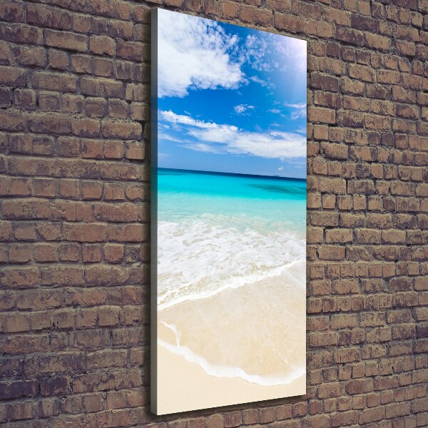 Quadro su tela canvas verticale Spiaggia tropicale